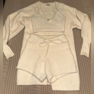 Living In It Cozy 3 Piece Ivory Set